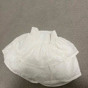 Hollister Skirt White Size Small